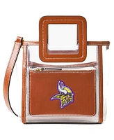 Staud Women's Minnesota Vikings Clear Mini Shirley Bag