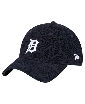 New Era Women's Navy Detroit Tigers Flair 9TWENTY Adjustable Hat