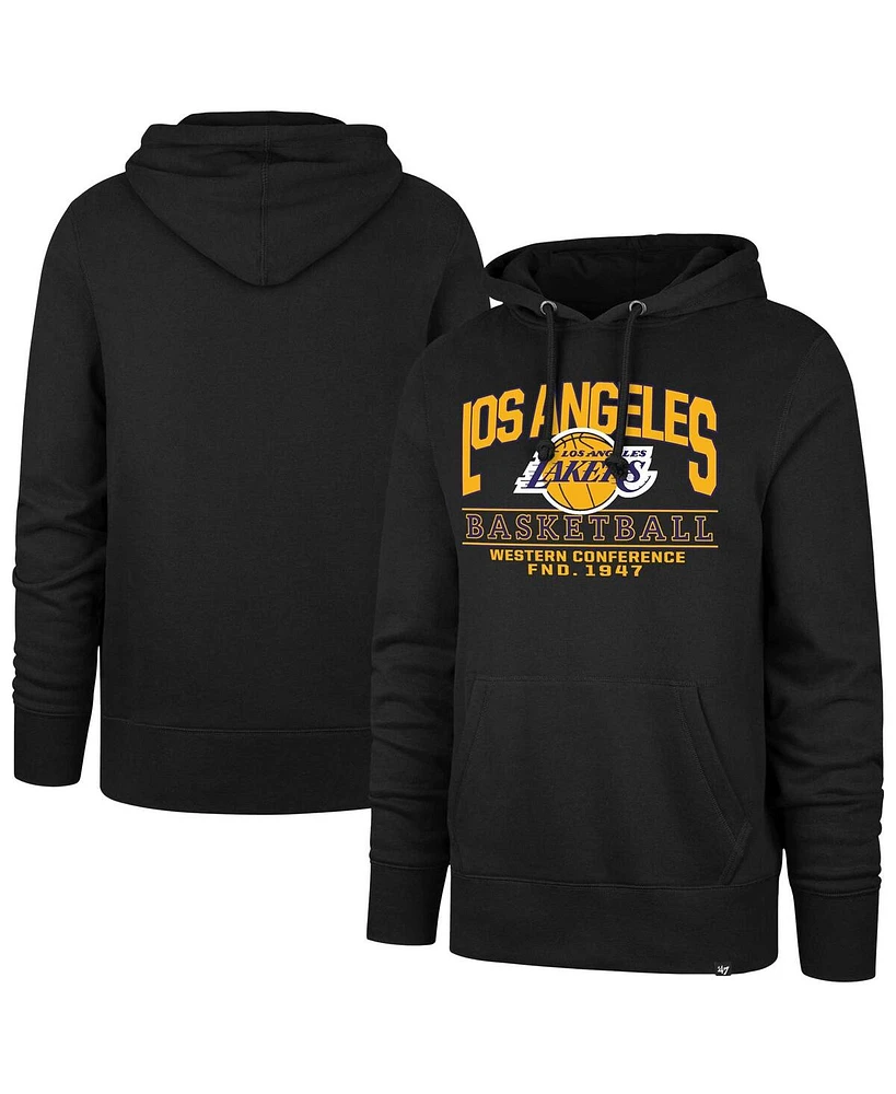 '47 Brand Men's and Women's Black Los Angeles Lakers Good Call Headline Pullover Hoodie