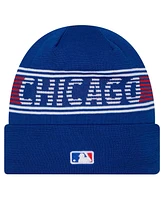 New Era Men's Royal Chicago Cubs Authentic Collection Cuffed Knit Hat