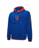 Mitchell & Ness Men's Royal New York Knicks Hardwood Classics Team Og 3.0 Pullover Hoodie