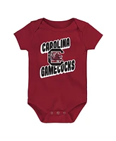 Outerstuff Newborn Garnet South Carolina Gamecocks Sunday Comics 3-Pack Bodysuit Set