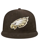 New Era Men's Brown Philadelphia Eagles Choco Cord 59FIFTY Fitted Hat