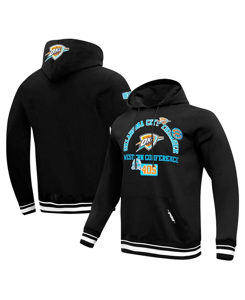 Pro Standard Men's Black Oklahoma City Thunder Area Code Pullover Hoodie