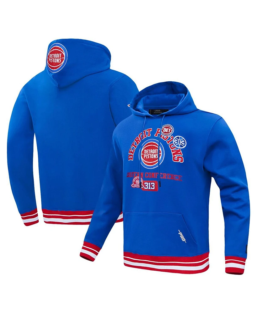 Pro Standard Men's Blue Detroit Pistons Area Code Pullover Hoodie