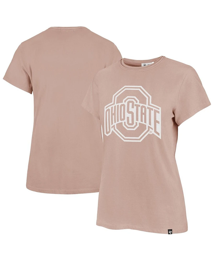 '47 Brand Women's Pink Ohio State Buckeyes Premier Frankie T-Shirt