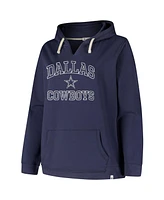 '47 Brand Women's Navy Dallas Cowboys Plus Clarity Kennedy Pullover Hoodie