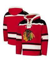 '47 Brand Men's Red Chicago Blackhawks Superior Lacer Pullover Hoodie