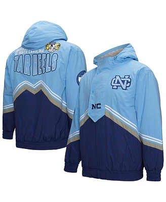 Mitchell & Ness Men's Navy/Carolina Blue North Carolina Tar Heels Throw It Back Vintage Logo Full-Zip Jacket