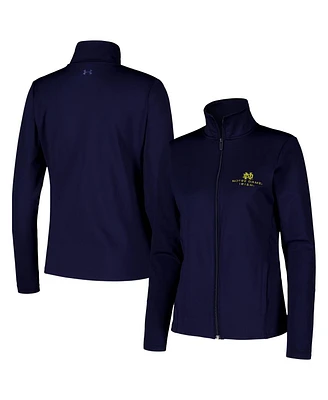 Under Armour Women's Navy Notre Dame Fighting Irish Sweat-Wicking Soft Motion Full-Zip Jacket