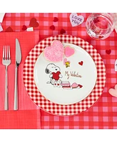 Lenox Snoopy Valentine's Day Assorted Accent Plates, Set of 4