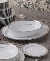 Noritake Crestwood Platinum 50 Pc. Dinnerware Set, Service for 8