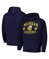 League Collegiate Wear Men's Navy Michigan Wolverines Bendy Arch Essential 2.0 Pullover Hoodie