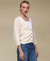 Avec Les Filles Women's Dolman V-Neck Cardigan