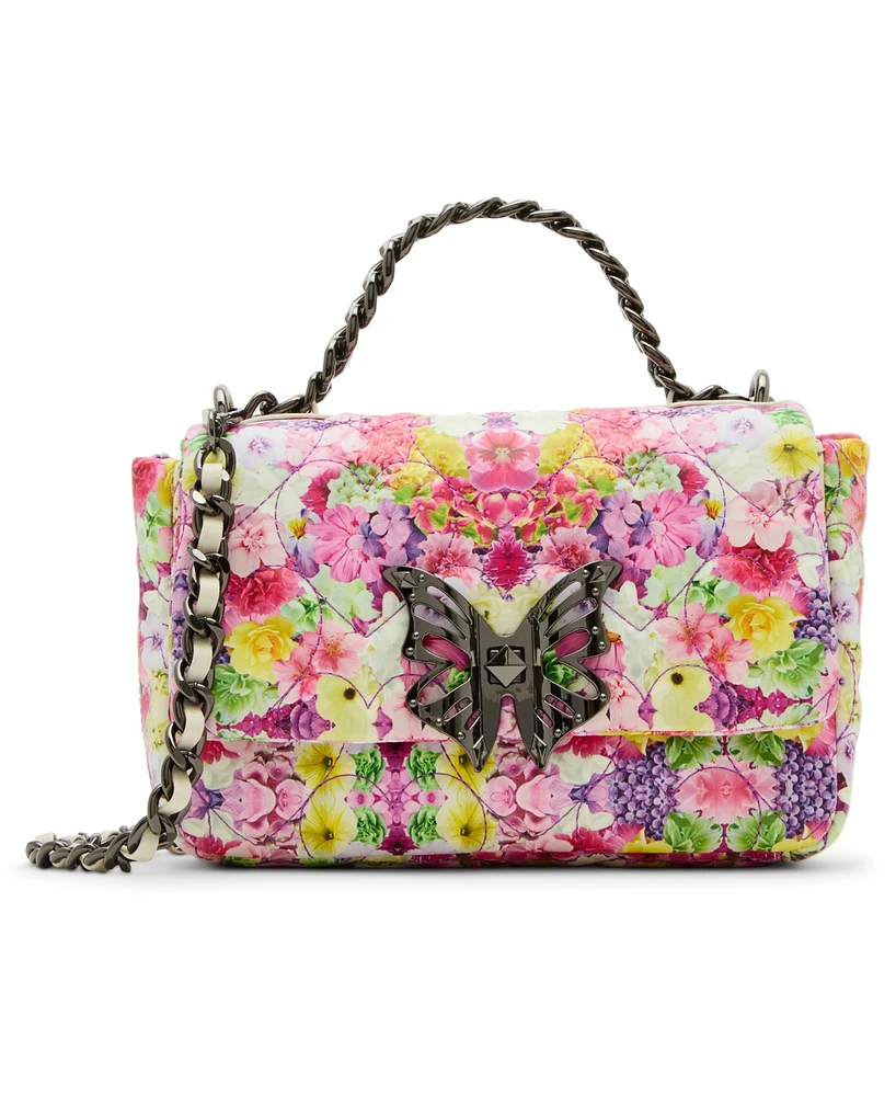 Betsey Johnson Butterfly Puffed Flap Small Crossbody Bag