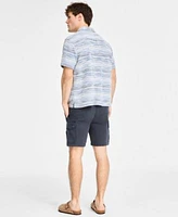 Sun Stone Mens Inside Eddie Printed Shirt Relaxed Fit 8 Cargo Shorts Exclusively At Macys