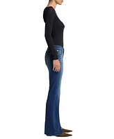 7 For All Mankind Women's Dojo Tailored Hem Flare Jeans