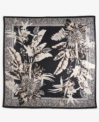 I.n.c. International Concepts Women's Tropical Leaf Border Print Square Scarf, Exclusively at Macy's