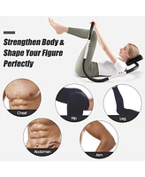 Portable Ab Trainer with Headrest and Foam Handle for Office Home Gym