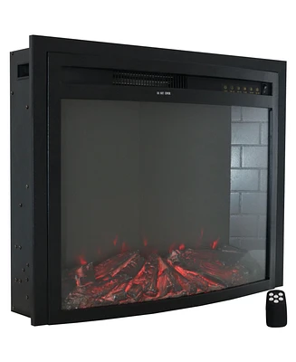 Cozy Warmth Indoor Electric Fireplace Insert - fake fireplace heater with 9 Color Options - 28-Inch