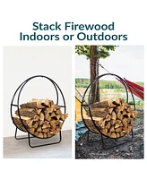 Inch Outdoor Firewood Rack Hoop