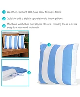 Indoor and Outdoor Decorative Throw Pillow Covers