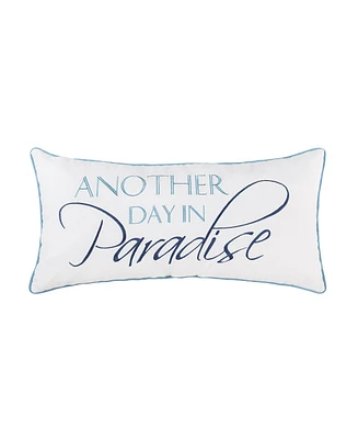 12" x 24" Another Day In Paradise Embroidered Throw Pillow