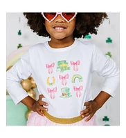 Sweet Wink Toddler Girls Lucky Coquette St. Patrick's Day Long Sleeve Shirt