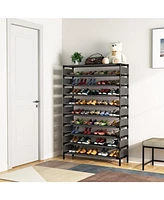 Tribesigns 10 Tiers Shoe Rack, Large Capacity Shoe Organizer, Shoe Shelf for 50 Pair, Large Shoe Rack, Extra Large Shoe Shelf