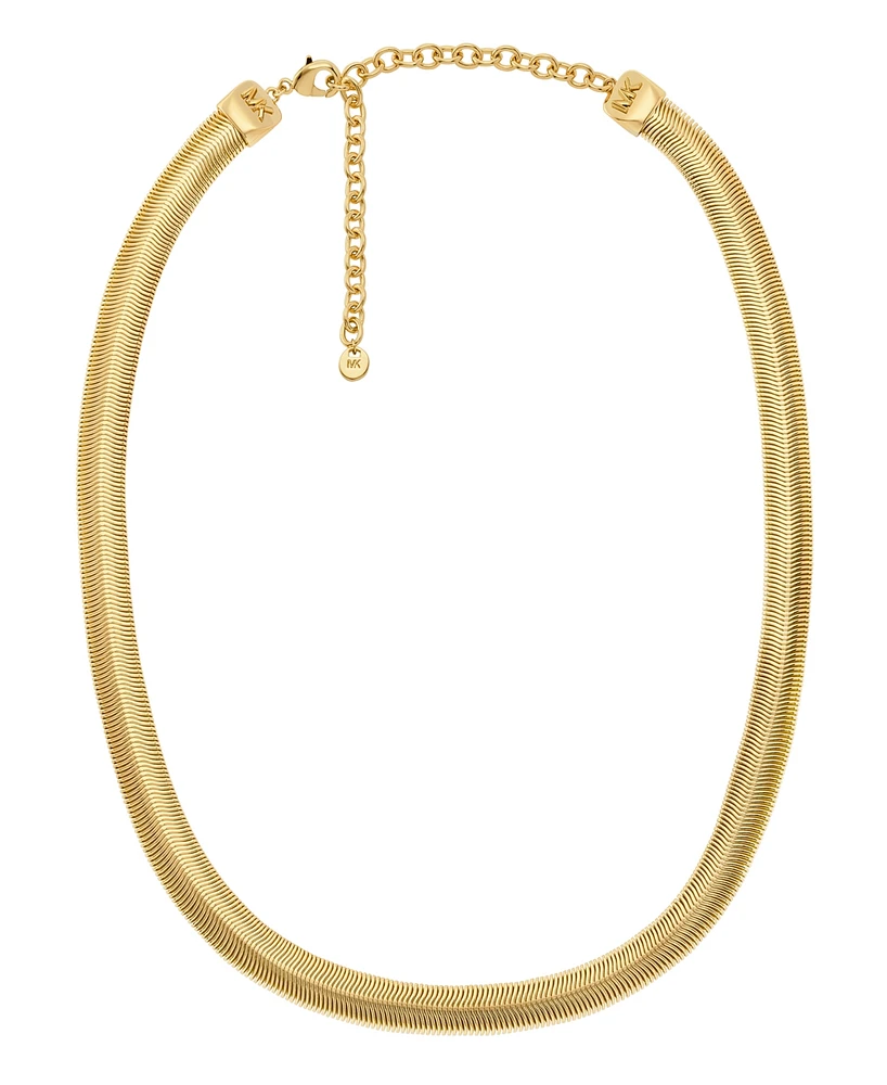 Michael Kors Chevron Snake Chain Necklace