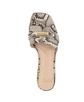 Jones New York Women's Vivell Slip On Square Toe Flat Sandals