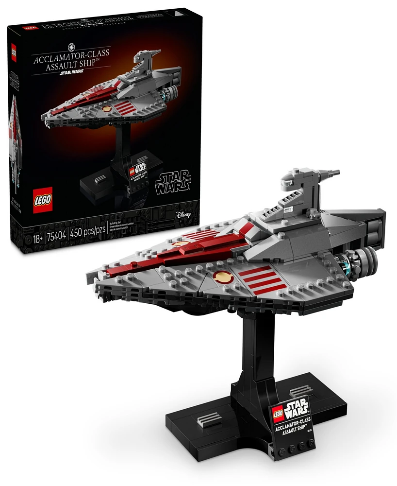 Lego Star Wars Acclamator-Class Assault Ship Buildable Spaceship Toy 75404, 450 Pieces