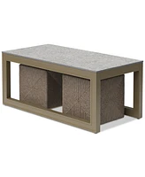 Sonetta Outdoor Seating 3pc Set (Coffee Table & 2 Cubes)