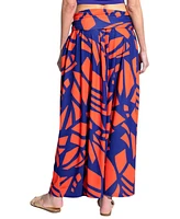 HotSquash London Women's Printed Roll Top Maxi Skirt