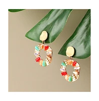 Creole Drop Earrings