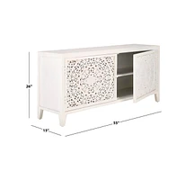 Raura 2 Shelf 2 Door Media Stand