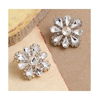 Cristal Flora Stud Earrings