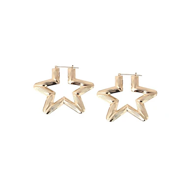 Star Hoop Earrings