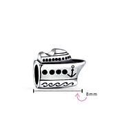 Bling Jewelry Ocean Liner Yacht Charm Bead Sterling Silver for European Bracelet