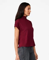 Cable & Gauge Women's Super Soft Mock Neck Top