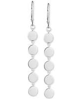 Lauren Ralph Lauren Sterling Silver Disc Linear Earrings