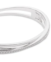 Lauren Ralph Lauren Sterling Silver Cubic Zirconia Pave Bangle Bracelet