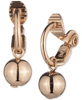 Lauren Ralph Lauren Gold-Tone Bead Drop Clip On Earrings