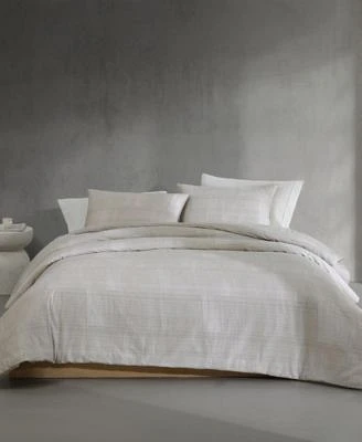 Calvin Klein Textural Rib Cotton Sateen 3 Pc. Comforter Set