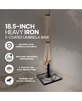 Four Seasons Courtyard Stonington 18.5 Inch Heavy Iron E Coated Umbrella Base