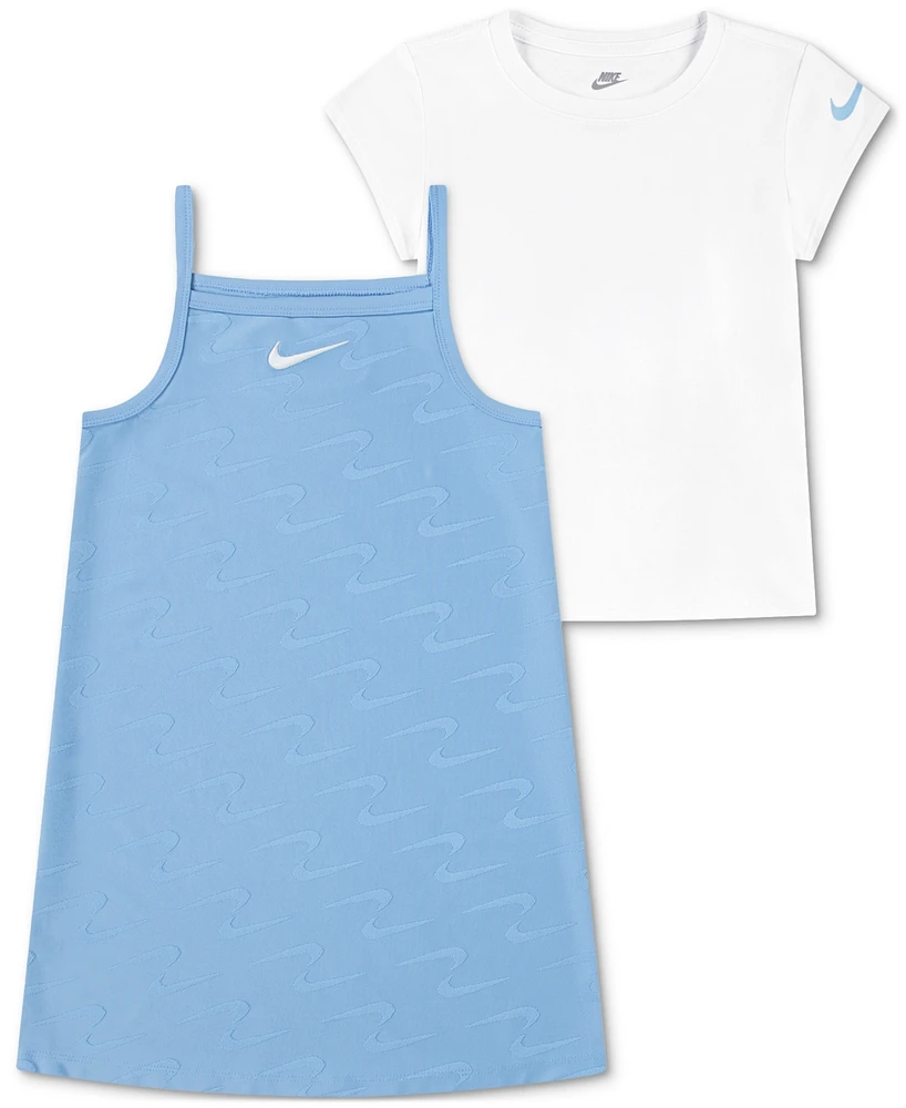 Nike Little Girls 2-Pc. Crewneck Tee & Dress Set