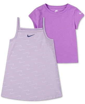 Nike Toddler Girls 2-Pc. Swoosh Motion Dress & T-Shirt Set
