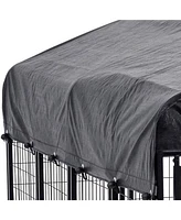 Lucky Dog Uptown Large Outdoor Covered Kennel Heavy Duty Dog Fence Pen (3 Pack)