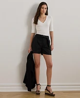 Lauren Ralph Elbow-Sleeve Top