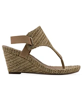 White Mountain Women's All Dres Round Toe Wedge Sandals